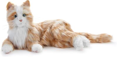 Companion Pet for Seniors - Lifelike Animatronic Cat - Realistic Soft-Touch Fur