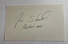 Jan Stenerud Signed Inscribed “Packers # 10” 3x5 Index Card - Rare
