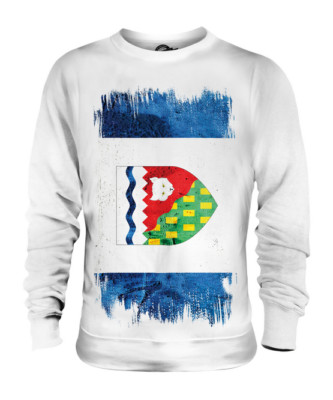 NORTHWEST TERRITORIEN GRUNGE FLAGGE UNISEX PULLOVER OBERTEIL GESCHENK SHIRT KLEIDUNG