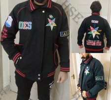 Varsity jackets,OES Jackets,Masonic latter Women Jacket OES BLACK-HSE