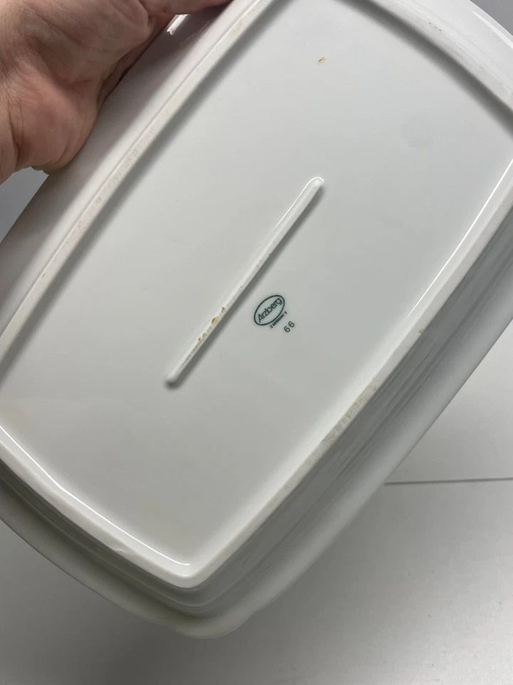 Arzberg Trays Porcelain Rhodos Rectangle Set of 2 Vintage Tableware - Image 3 of 4