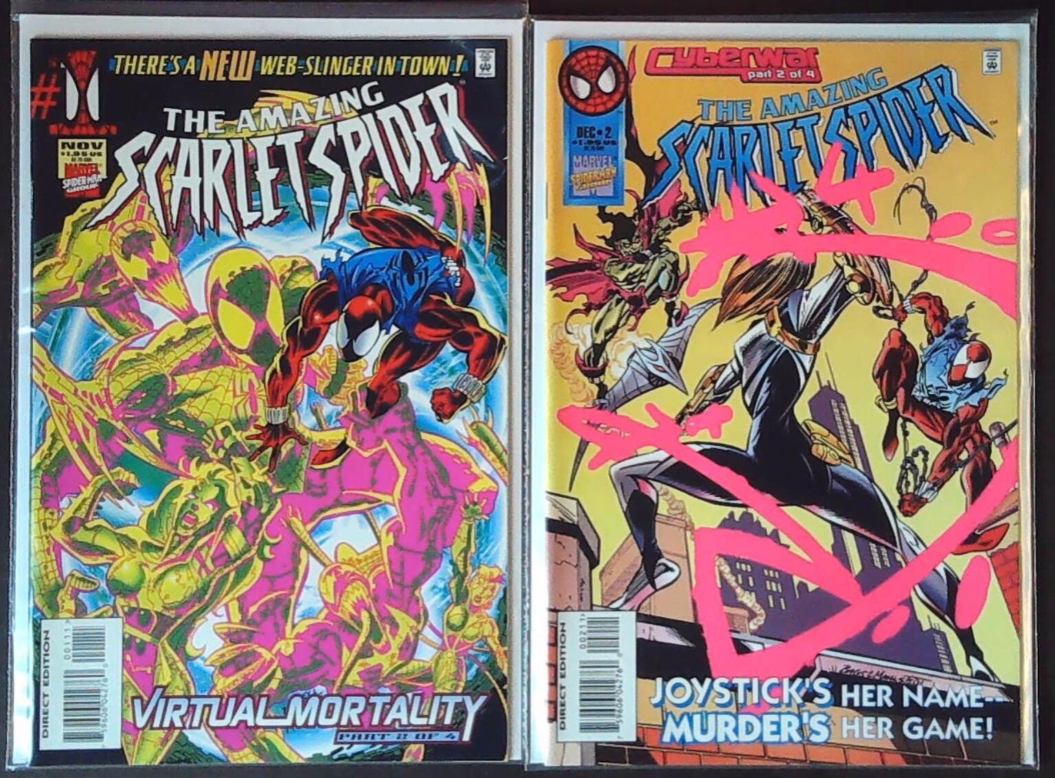 AMAZING SCARLET SPIDER (1995) #1 &2 SET - NM - Back Issues