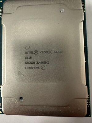 4x Intel Xeon Gold 5115 2.4GHz 10 Core 13.75MB 10.4GT/s 85W Processor SR3GB