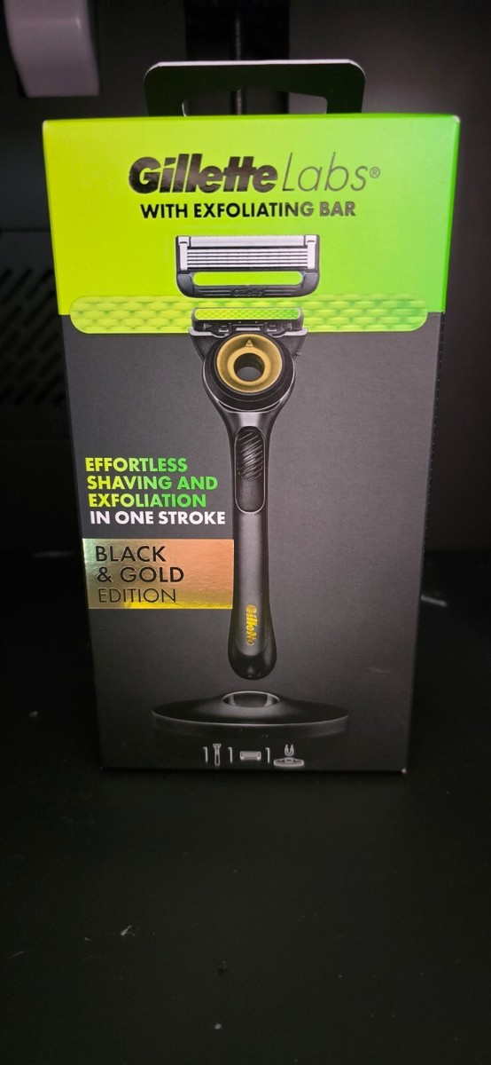 Gillette Labs with Exfoliating Bar Razor - Black/Gold for
