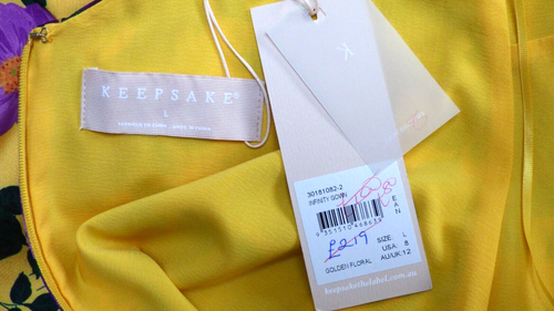 Keepsake The Label Dress Maxi Infinity Open Back Floral Flowy Strappy L BNWT - Picture 2 of 11