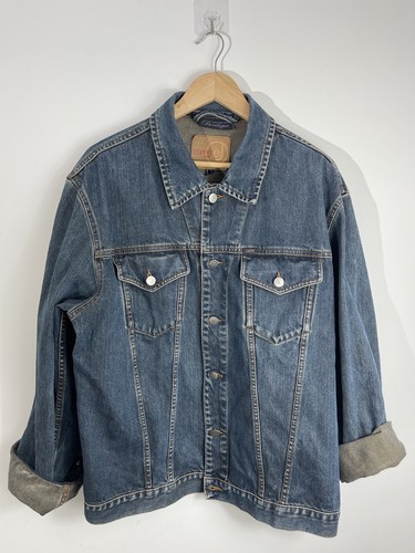 Vintage Espirit one off pre-styled Denim Jacket XL Uk - Picture 2 of 10