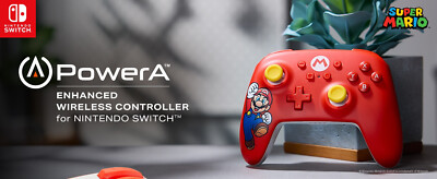 PowerA *OFFICIAL* Enhanced Wireless Controller *MARIO JOY EDITION* (Switch) New