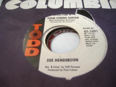 Blues 45 JOE HENDERSON Blues For A Four String Guitar on Todd