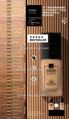 Avon POWER STAY Langanhaltende flüssige 24H Foundation Niacinamide  228G Nude