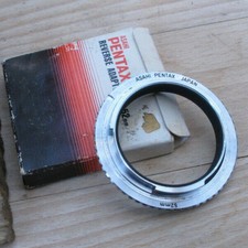 genuine Asahi Pentax reverse 52mm mount adapter K PK