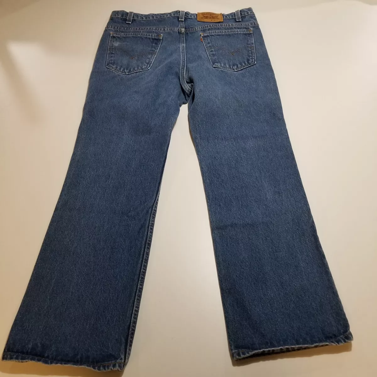 Vintage 90's Levis 517 Orange Tab Medium Wash Denim Jeans Mens