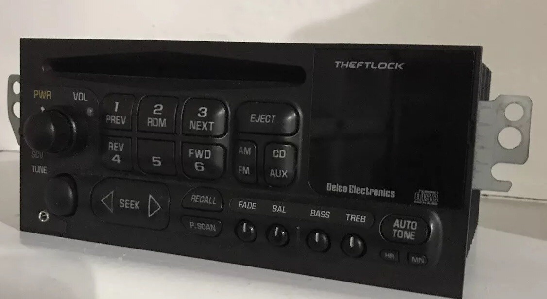 1995-02 Chevy Delco AM/FM radio/CD Player w/aux input for cars