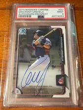 2015 Bowman Chrome GIO URSHELA #BCAPGU Prospect AUTO PSA 9 - MINT