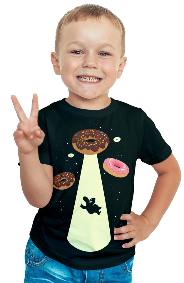 Donut Kinder T-Shirt Neu Funshirt Gift Geschenk Jungen Kids Comic Candy Fashion - Bild 1 von 1