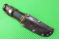 MARBLES Gladstone Early 3 Line Logo   WOODCRAFT Knife & Sheath Ref. # 111