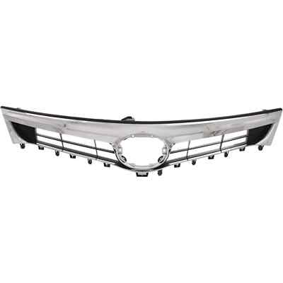 Grille Chrome Shell/Painted Black Insert Fits 2013-2015 Toyota Avalon TO1200357