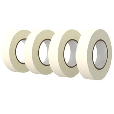 Masking Tape 0.75 Inch X 55 Yards, 4 Rolls White Tape, General Purpose Clean P