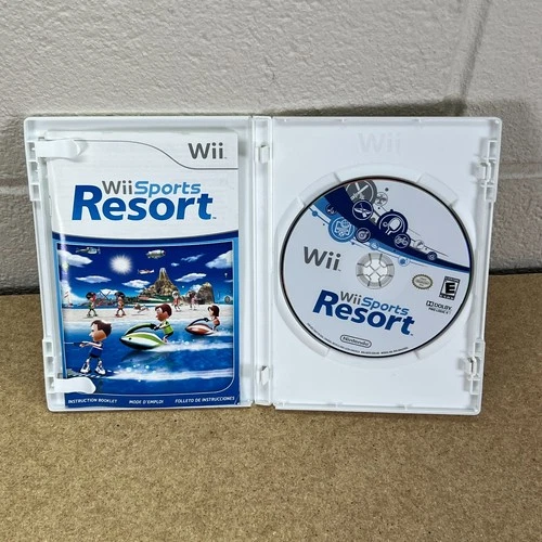 Wii Sports Resort (Nintendo Wii, 2009) Video Game With Manual Tested/Working