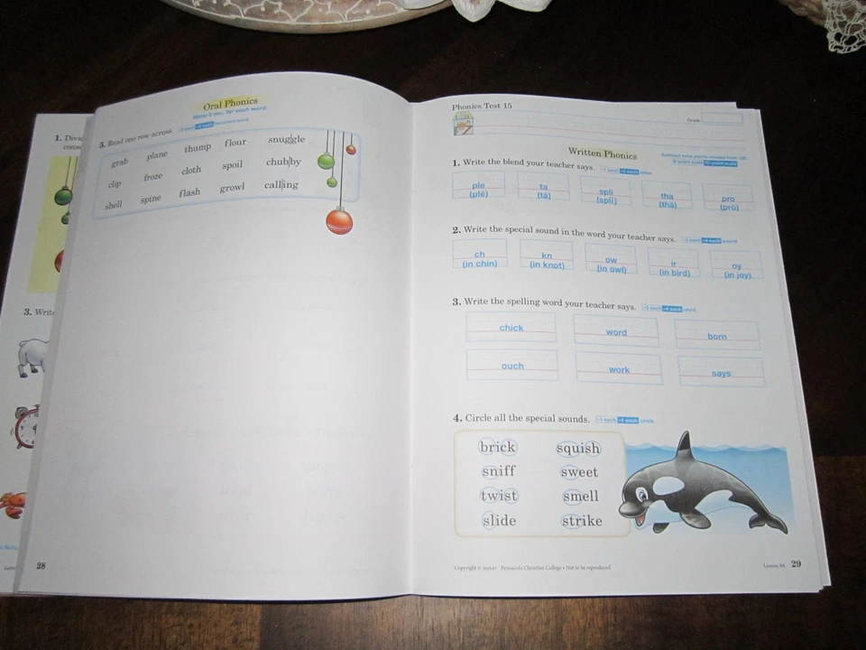 Abeka 1st Grade Letters and Sound Answer Keys # 196932 # 196975 Fifth Edition - Image 4 of 4