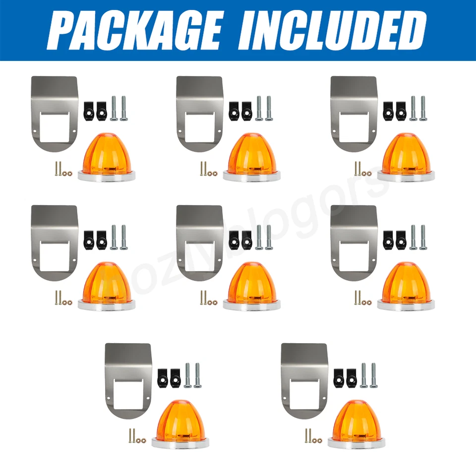 8* For Truck Universal Watermelon Light Under Glow Frame Bracket Stainless Steel Foto 2 de 4