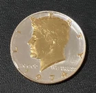 Danbury Mint Kennedy Gold and Silver Layered In Sealed Coating