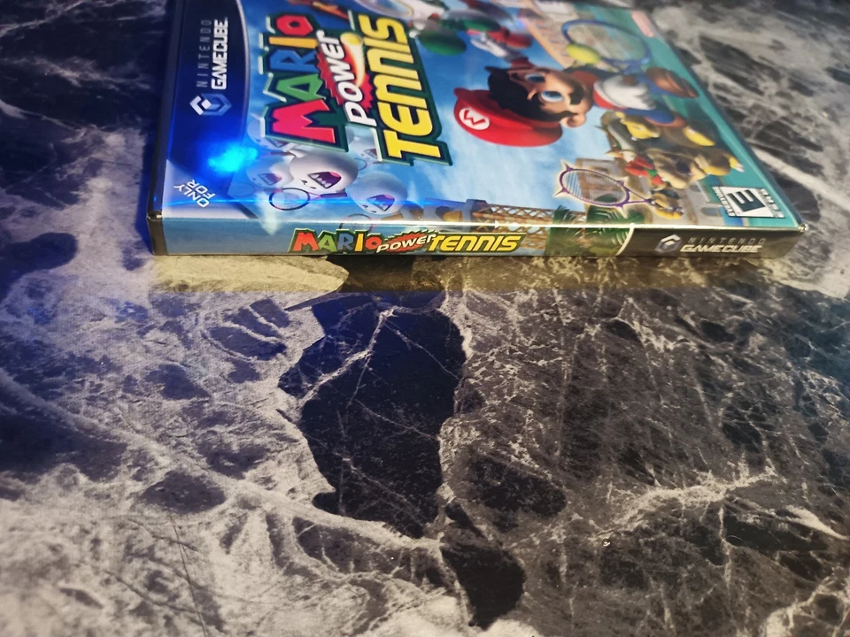 Mario Power Tennis GameCube New Sealed No Rips 1st Black Label - Image 3 of 4