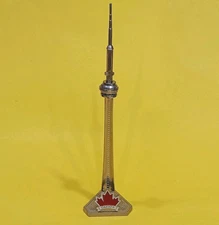 Beautiful Rare Vintage CN Tower Souvenir Metal Model Figure, Toronto Canada 