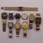 Vintage Battery Men's Watches Lot of 10 Pre-Owned Not Tested (44-18)