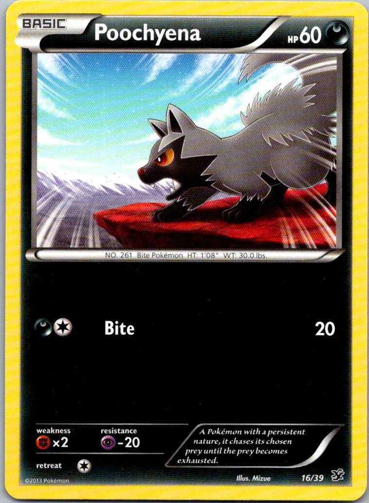 Poochyena 16/39 Kalos Starter Set Pokemon Near Mint