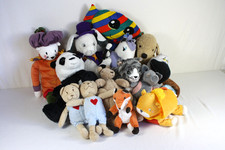 Ikea Stofftier Paket buntes Sortiment Hund Schein  Katze usw. ,,Top''