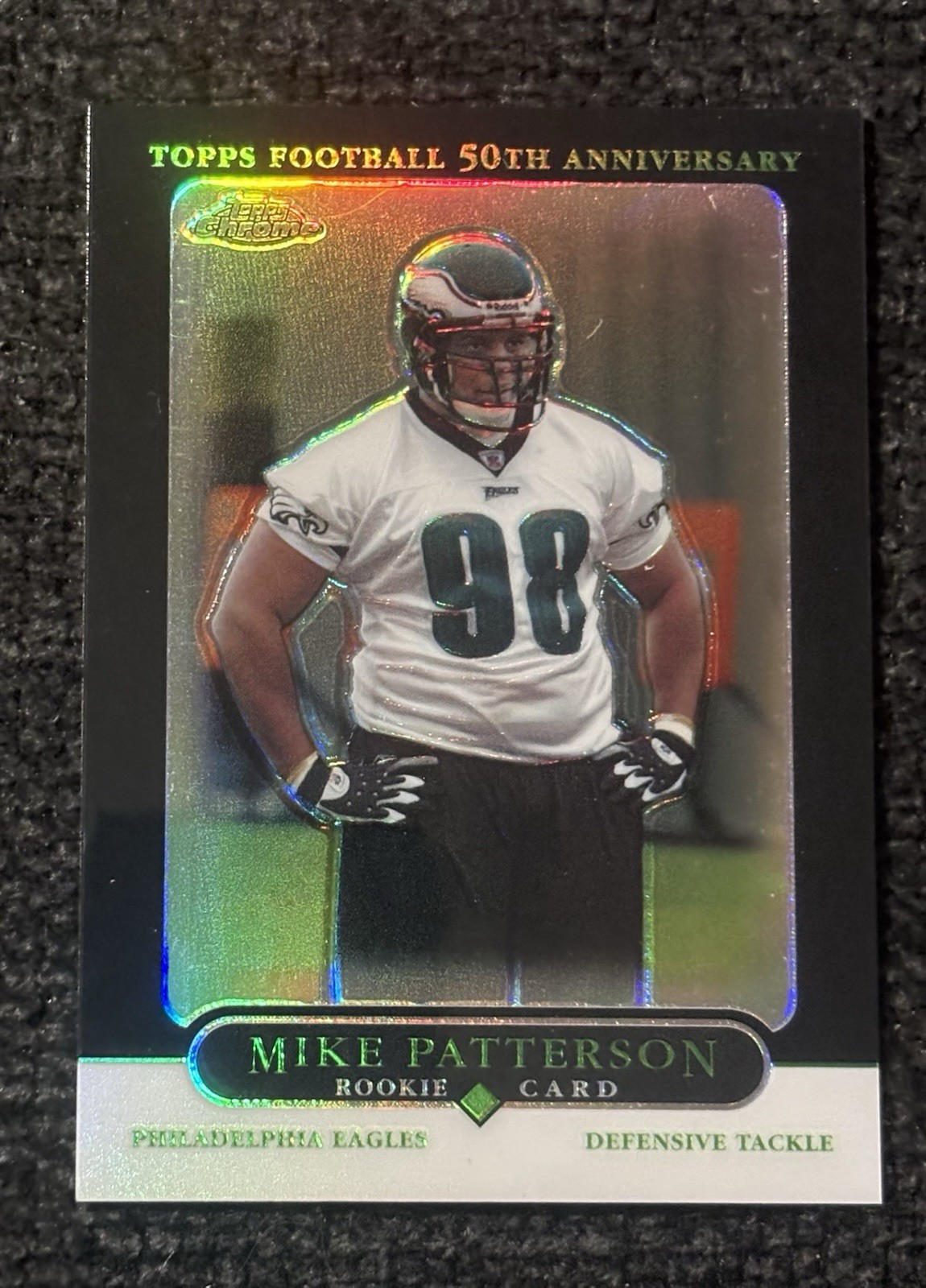 Mike Patterson Topps Chrome #229 Black Refractor