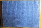 ANTIQUE NEVER USED JAPANESE ALBUM HAND MADE BATIK FLOWERS INDIGO PAPER COVERS — photo 2