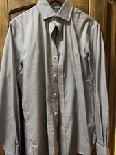 Polo Ralph Lauren Men  s Button Up Dress Shirt Medium 15.5 Custom Fit Blue Red