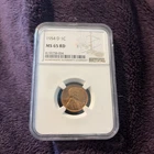 1954-D Lincoln Wheat Cent MS65 RD NGC