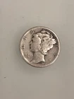 1944 Mercury Dime. VF