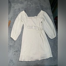 ASTR the label white long sleeve dress medium