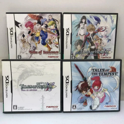 Nintendo DS Tales of Innocence Tempest Hearts Anime CG 4 game set Japan NDS