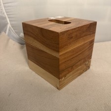 Wooden Tissue Box Cover Square - Acacia Wood Tissue square Box Holder