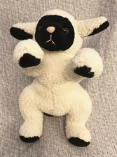 1992 Purr-Fection MJC Intl LAMB Black Face Feet 11" Plush Vintage Teddy Crafted