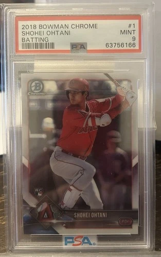 2018 Bowman Chrome Shohei Ohtani #1 PSA 9