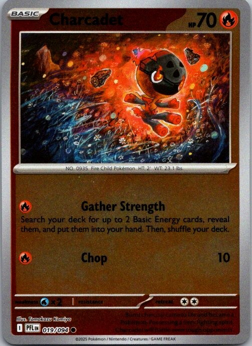 Charcadet ME02: Phantasmal Flames 019/094 NM Reverse Holo