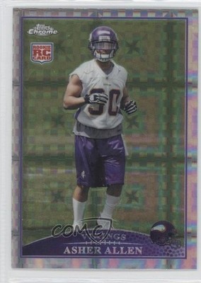 2009 Topps Chrome Retail X-Fractor Asher Allen #TC118 Rookie RC 0e3