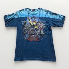 Vintage YuGiOh Shirt Mens M King of Games Anime 90s Y2K Cartoon Blue Tie Dye