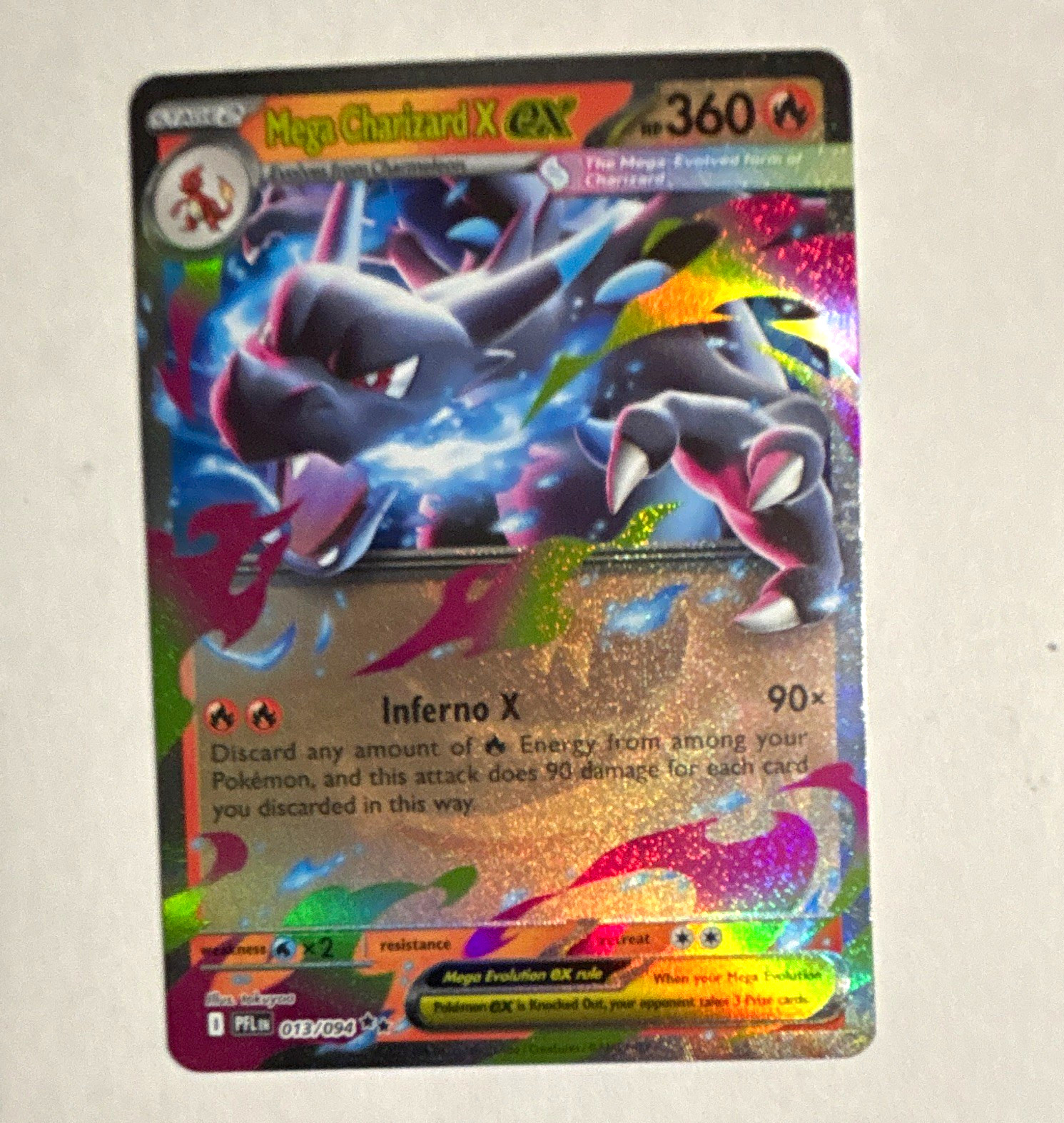 Mega Charizard X EX 013/094 Evolutions Full Art Holo Ultra Rare English 2016