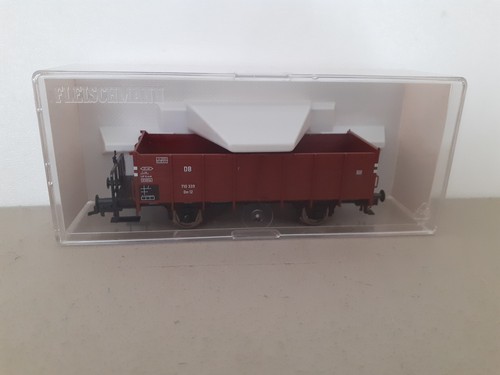 Fleischmann 5219 K DB III off. Hochbordgüterwg. BrBü braun H0/DC-OVP, C8-wie neu | Zustand: Neu
