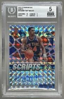 6746 Kenny "Sky" Walker 2020 Panini Mosaic #SC-KSW Scripts Auto BGS 5/10