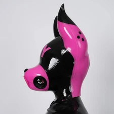 Female Drone Mask for Cosplay Costumes Furry Puppy Breathing Play Halloween Hood