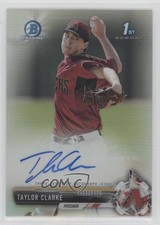2017 Bowman Chrome Prospect Refractor 145/499 Taylor Clarke #CPA-TC Auto 00ht