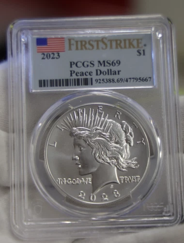 2023 US Peace Silver Dollar $1 PCGS MS69 First Strike
