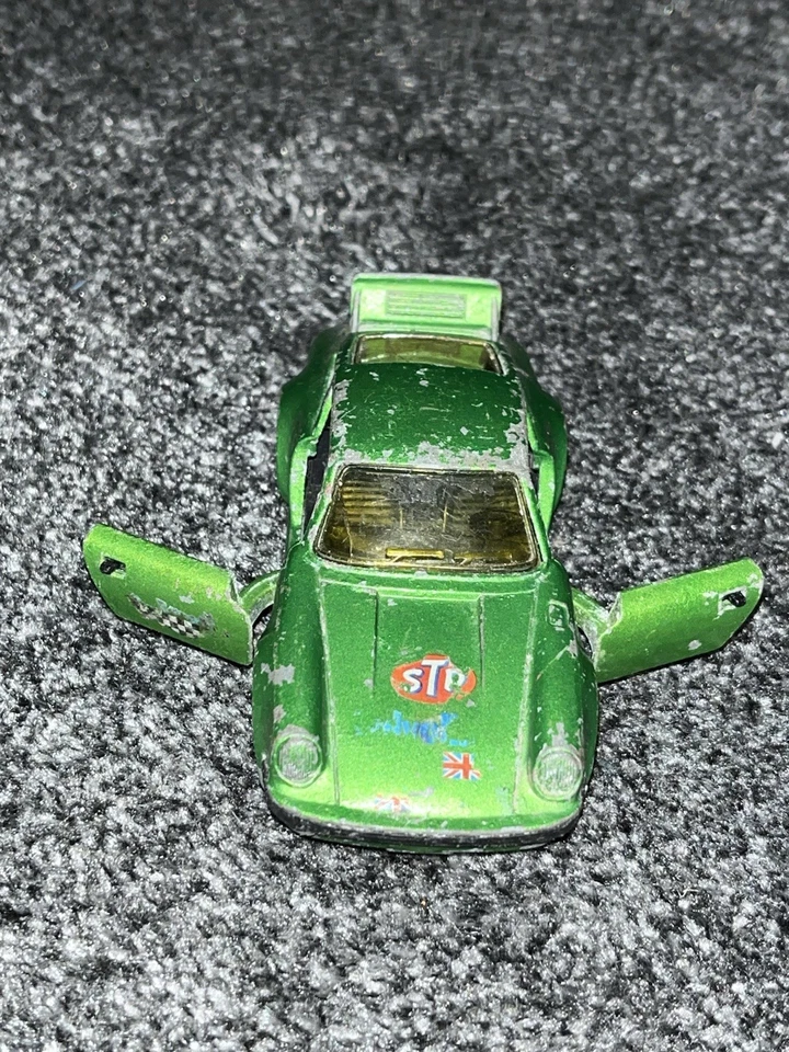 Porsche 911 Turbo K70 1979 Matchbox Super Kings verde lima #214 Foto 3 de 4